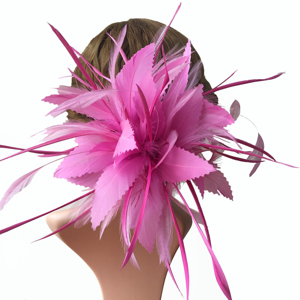 RM634 Feather Mount Goose Feather Millinery Fascinators Hat Handcraft Headress