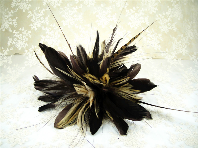 RM606 Feather Mount Goose Feather Millinery Fascinators Hat Handcraft Headress