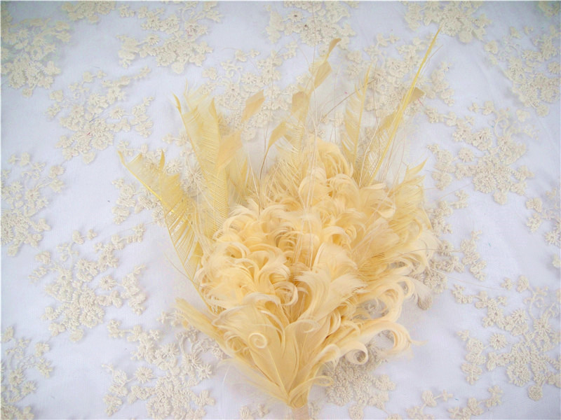 RM525 Feather Mount Goose Feather Millinery Fascinators Hat Handcraft Headress