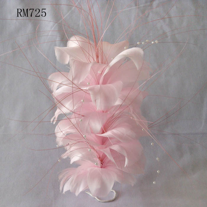 RM701 Feather Mount Goose Feather Millinery Fascinators Hat Handcraft Headress