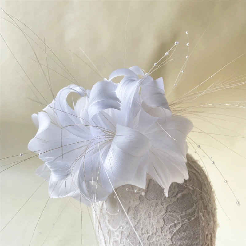 RM709 Feather Mount Goose Feather Millinery Fascinators Hat Handcraft Headress
