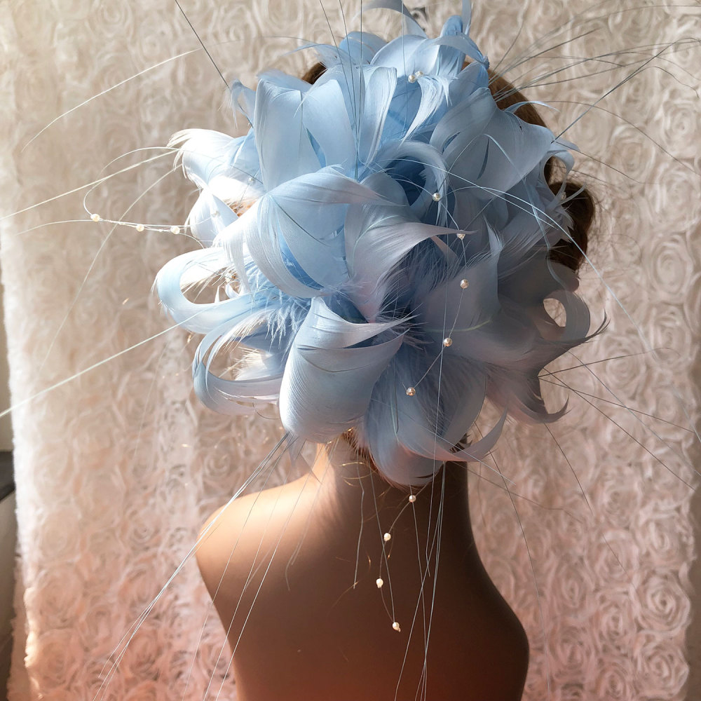 RM725 Feather Mount Goose Feather Millinery Fascinators Hat Handcraft Headress