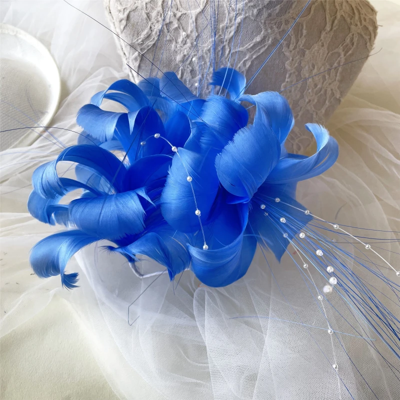 RM716 Feather Mount Goose Feather Millinery Fascinators Hat Handcraft Headress
