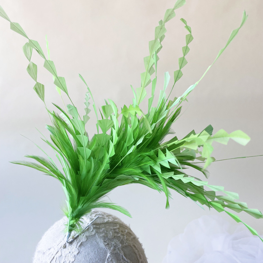 RM716 Feather Mount Goose Feather Millinery Fascinators Hat Handcraft Headress