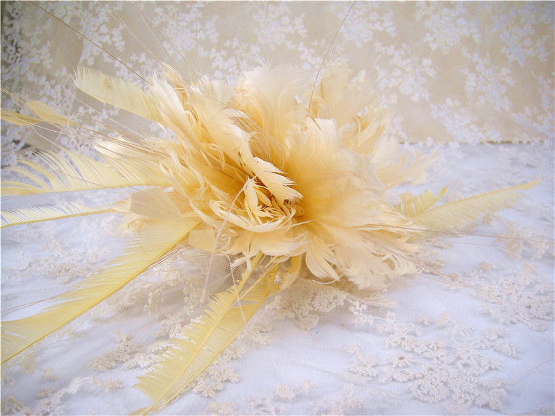 RM525 Feather Mount Goose Feather Millinery Fascinators Hat Handcraft Headress