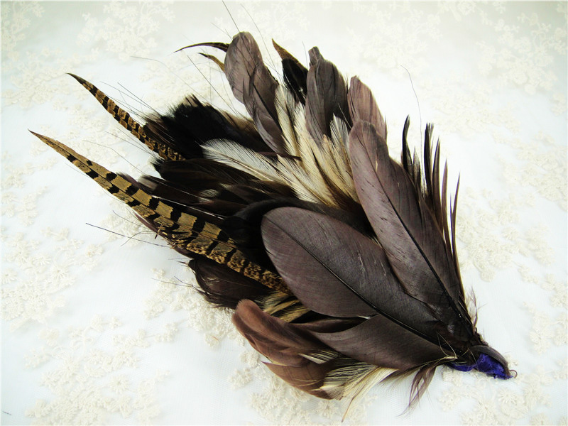 RM606 Feather Mount Goose Feather Millinery Fascinators Hat Handcraft Headress