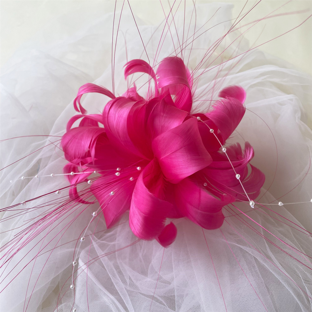 RM725 Feather Mount Goose Feather Millinery Fascinators Hat Handcraft Headress