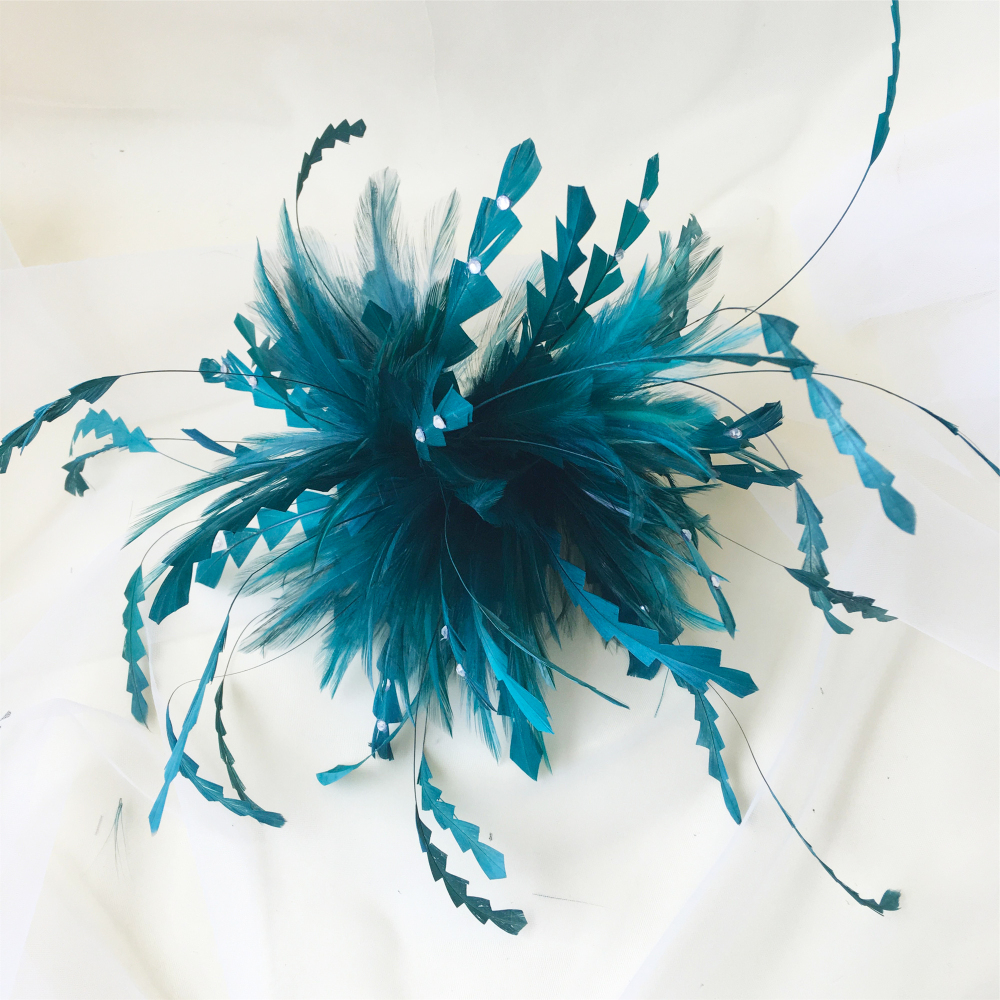 RM716 Feather Mount Goose Feather Millinery Fascinators Hat Handcraft Headress