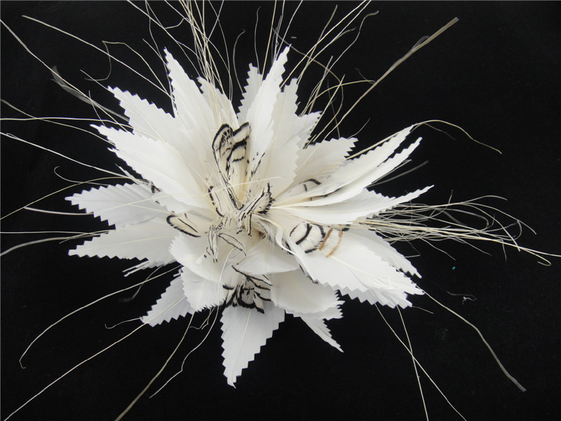 RM730 Feather Mount Goose Feather Millinery Fascinators Hat Handcraft Headress