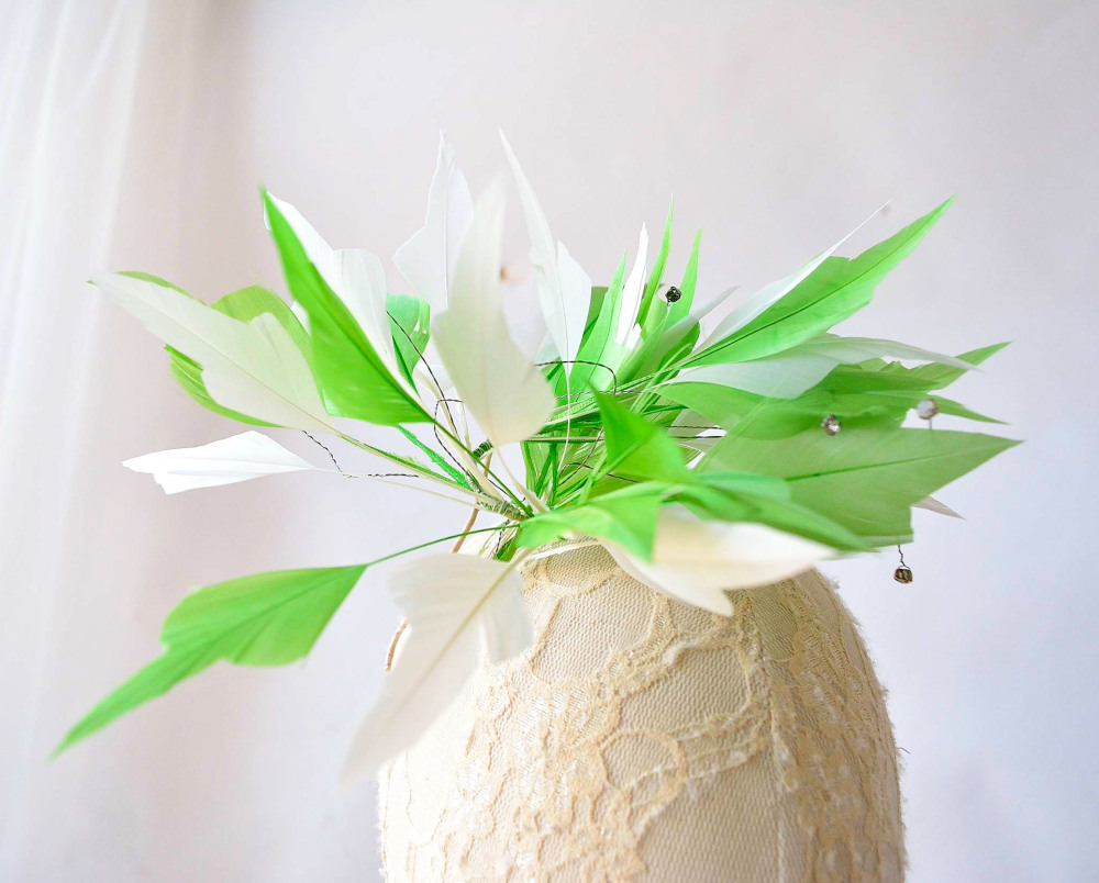 RM712 Feather Mount Goose Feather Millinery Fascinators Hat Handcraft Headress