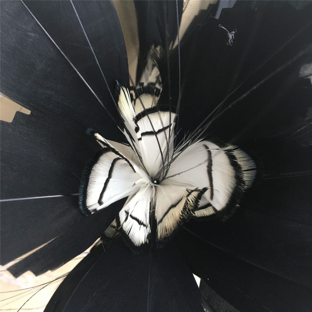 RM731 Feather Mount Goose Feather Millinery Fascinators Hat Handcraft Headress