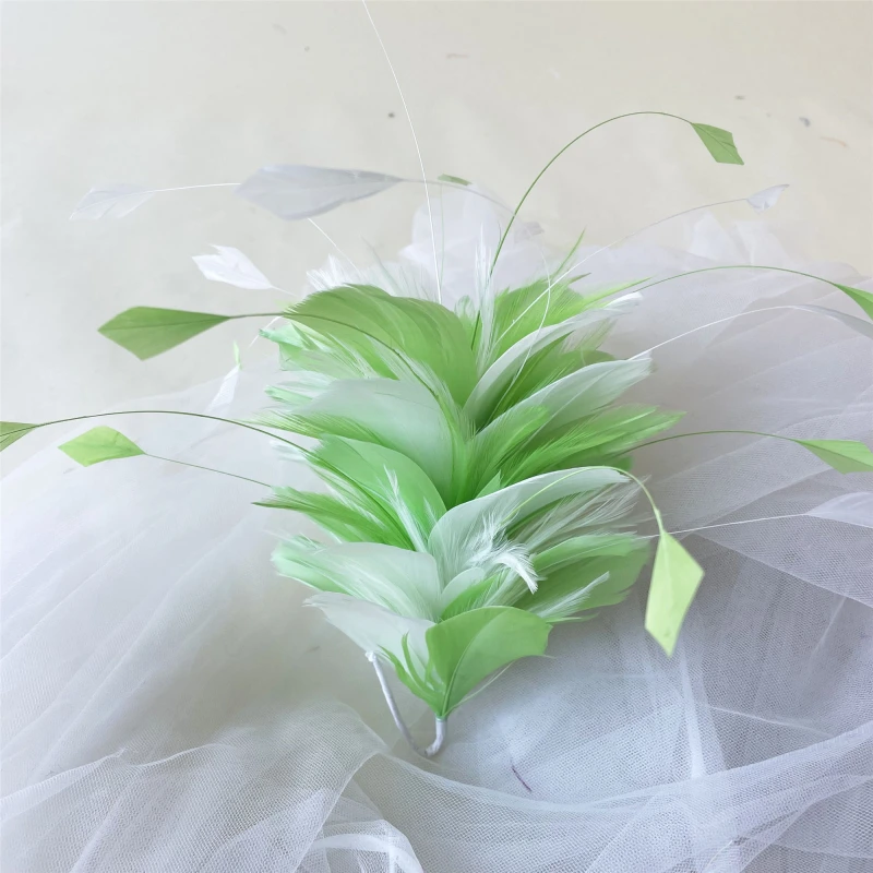 RM712 Feather Mount Goose Feather Millinery Fascinators Hat Handcraft Headress