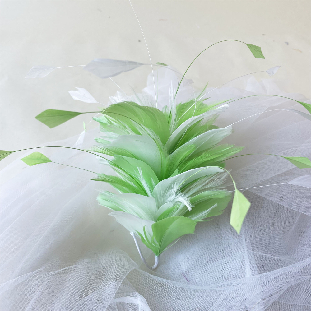 RM712 Feather Mount Goose Feather Millinery Fascinators Hat Handcraft Headress