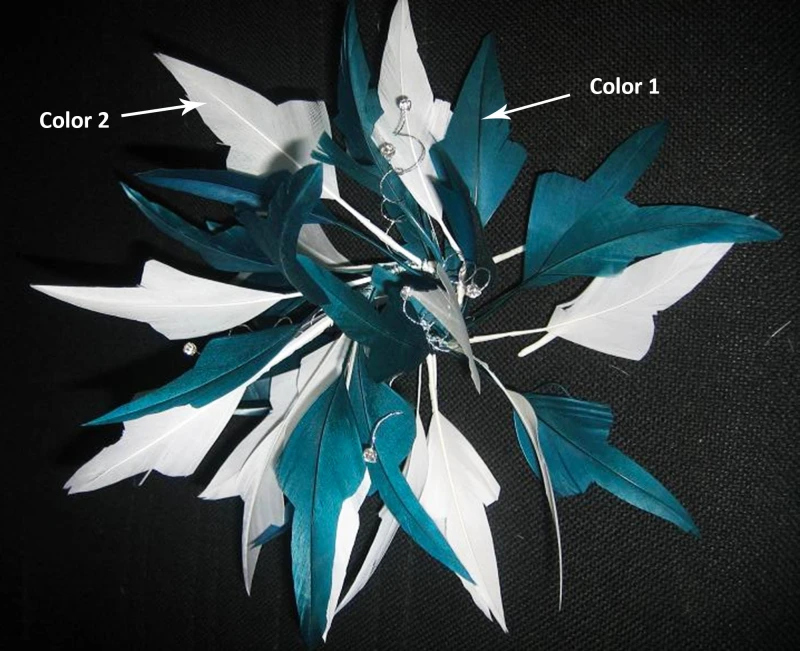 RM712 Feather Mount Goose Feather Millinery Fascinators Hat Handcraft Headress