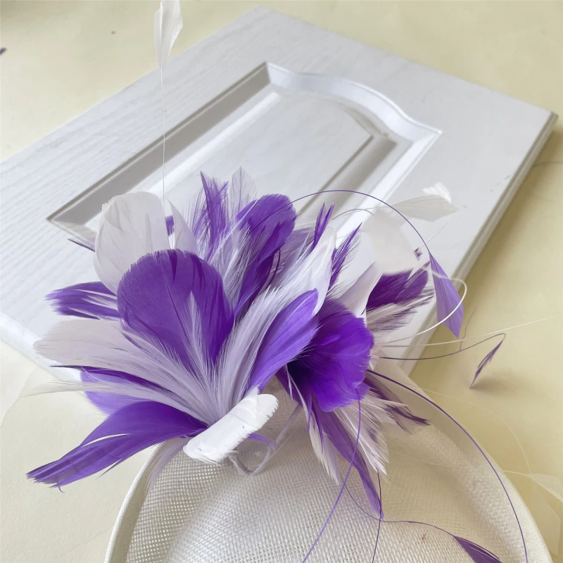 RM712 Feather Mount Goose Feather Millinery Fascinators Hat Handcraft Headress