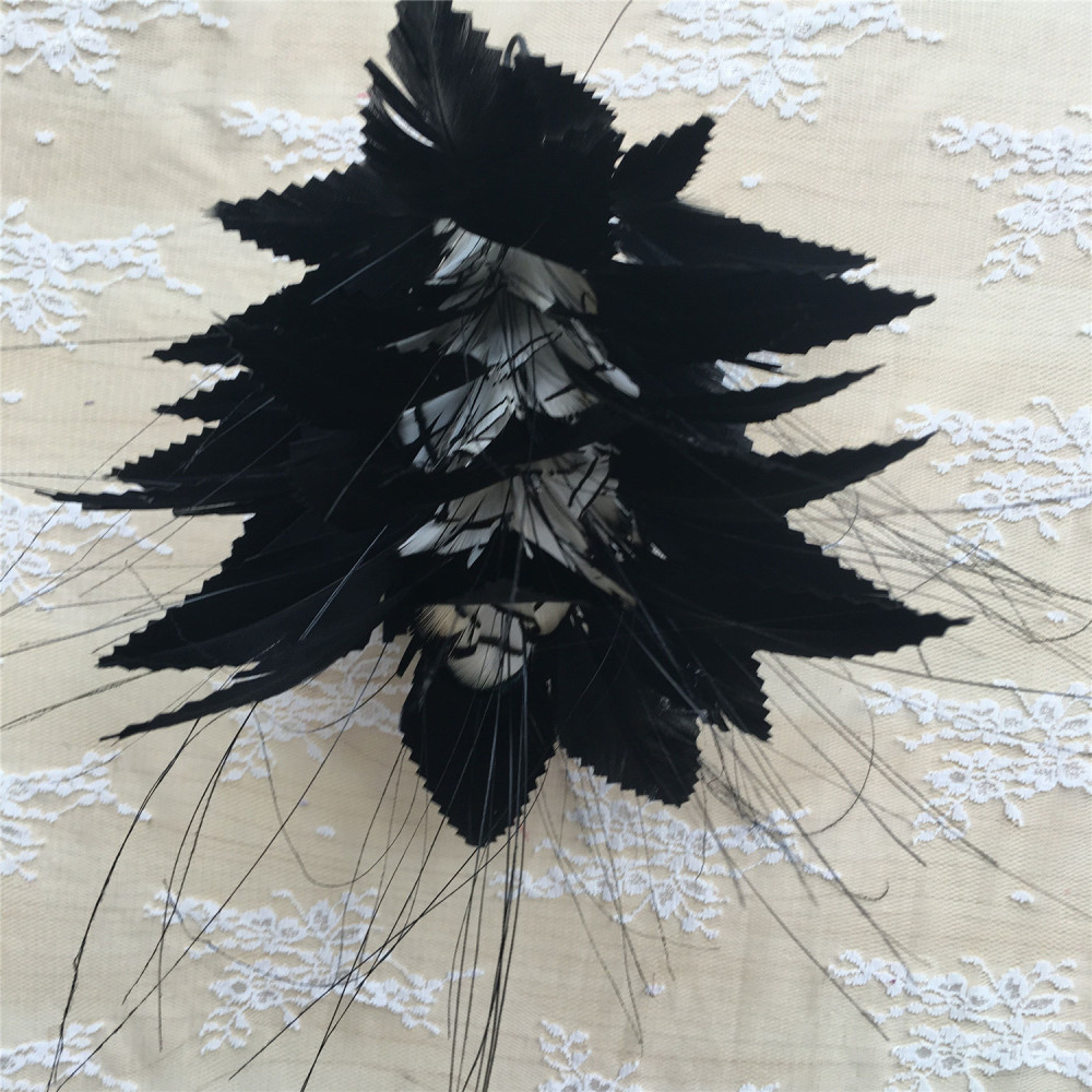 RM731 Feather Mount Goose Feather Millinery Fascinators Hat Handcraft Headress