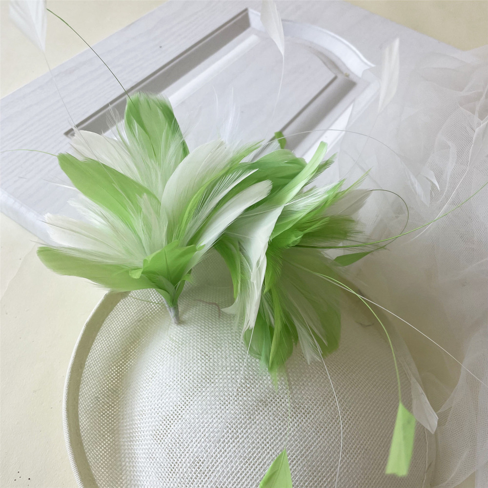 RM712 Feather Mount Goose Feather Millinery Fascinators Hat Handcraft Headress