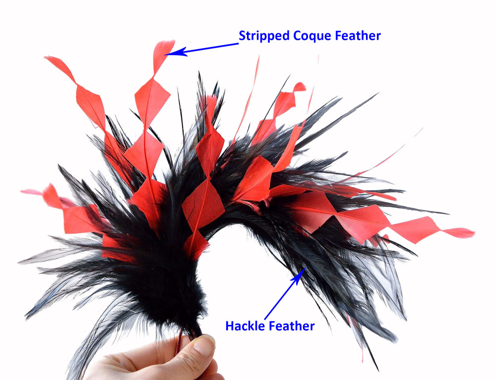 RM705 Feather Mount Goose Boit Feather Millinery Fascinators Hat Handcraft Headress