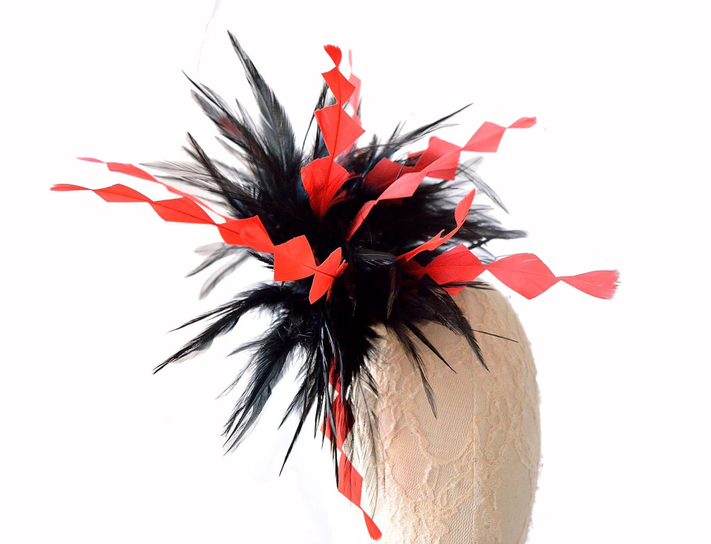 RM705 Feather Mount Goose Boit Feather Millinery Fascinators Hat Handcraft Headress