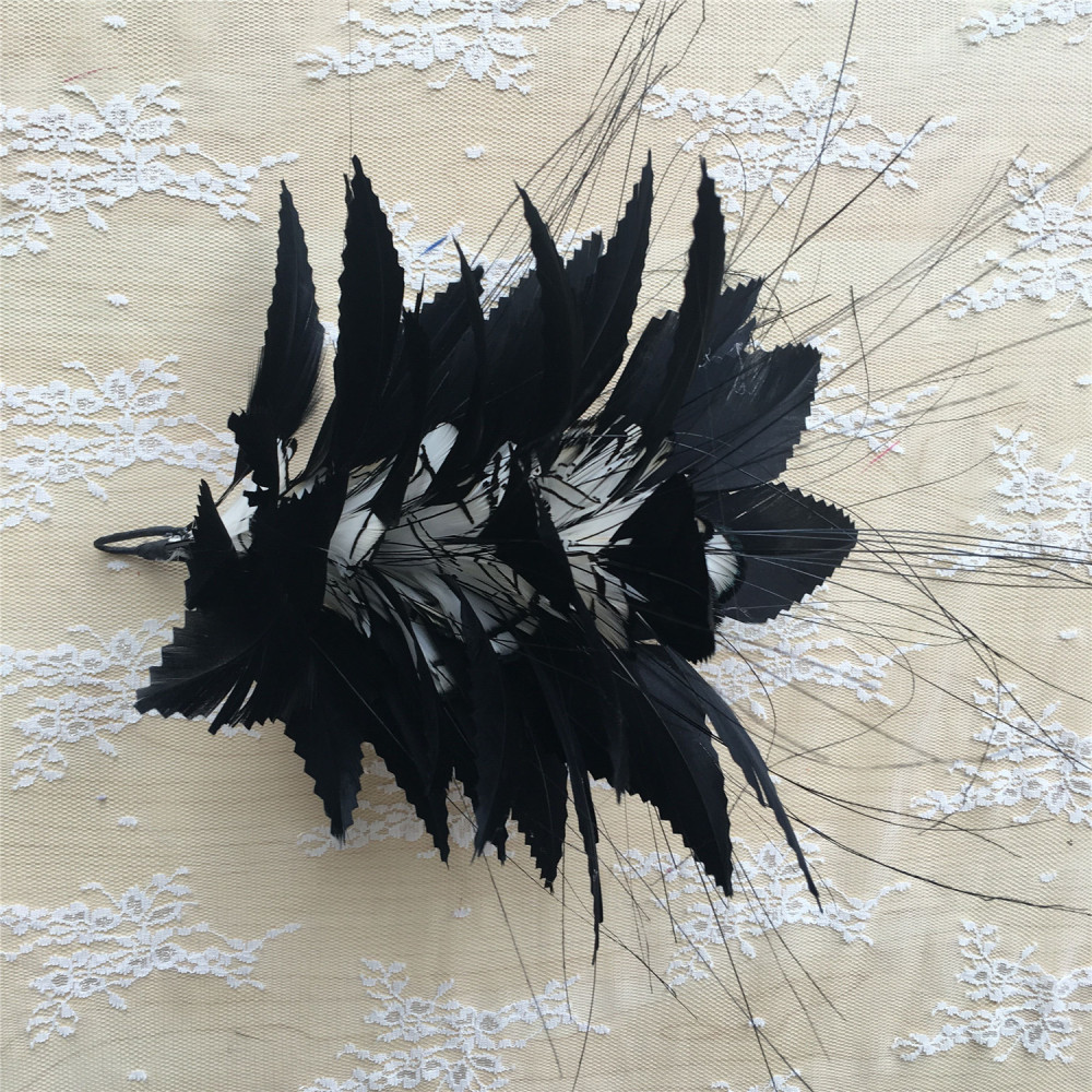 RM731 Feather Mount Goose Feather Millinery Fascinators Hat Handcraft Headress