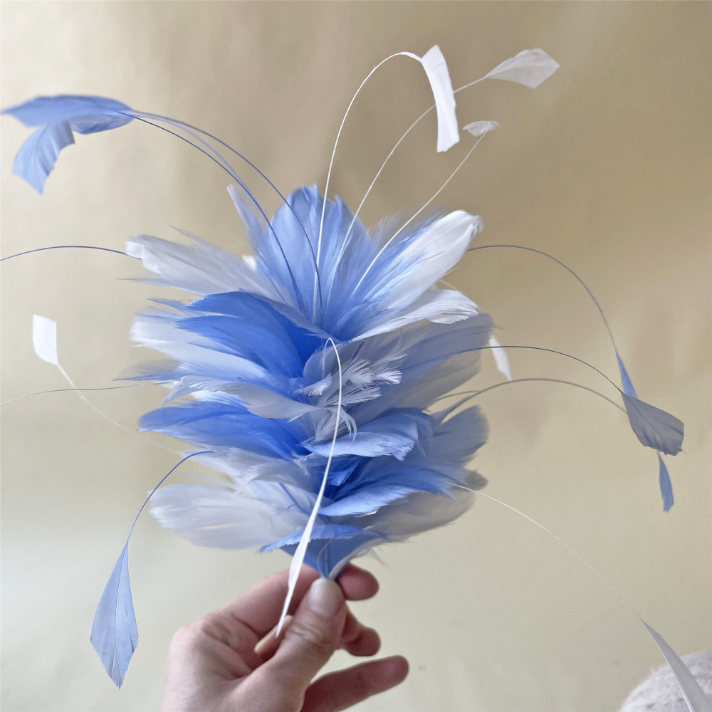 RM712 Feather Mount Goose Feather Millinery Fascinators Hat Handcraft Headress