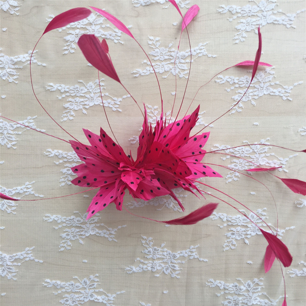 RM815 Feather Mount Goose Hackle Feather Millinery Fascinators Hat Handcraft Headress