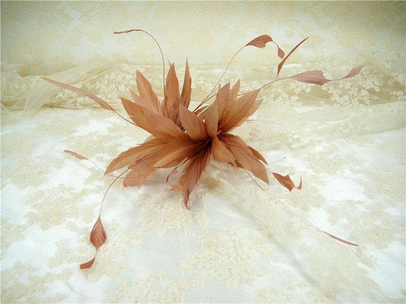 RM1008 Feather Mount Goose Feather Millinery Fascinators Hat Handcraft Headress