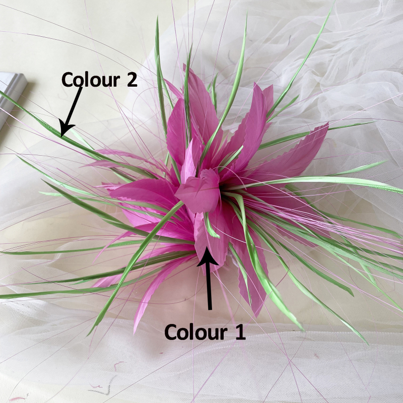 RM828 Feather Mount Goose Feather Millinery Fascinators Hat Handcraft Headress