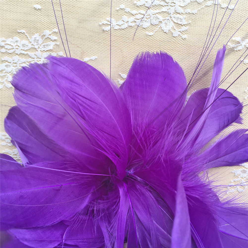 RM829 Feather Mount Goose Feather Millinery Fascinators Hat Handcraft Headress