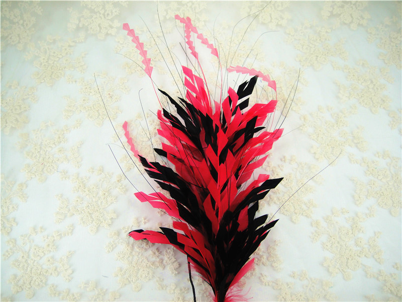 RM815 Feather Mount Goose Hackle Feather Millinery Fascinators Hat Handcraft Headress