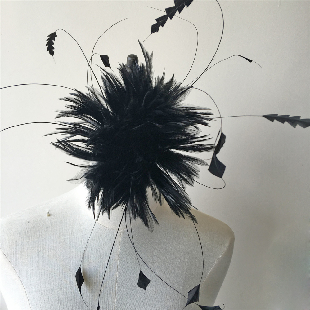 RM906 Feather Mount Goose Feather Millinery Fascinators Hat Handcraft Headress