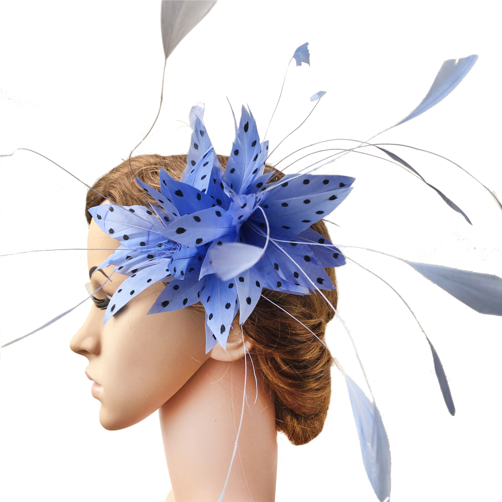 RM815 Feather Mount Goose Hackle Feather Millinery Fascinators Hat Handcraft Headress
