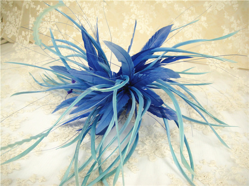 RM818 Feather Mount Goose Hackle Feather Millinery Fascinators Hat Handcraft Headress