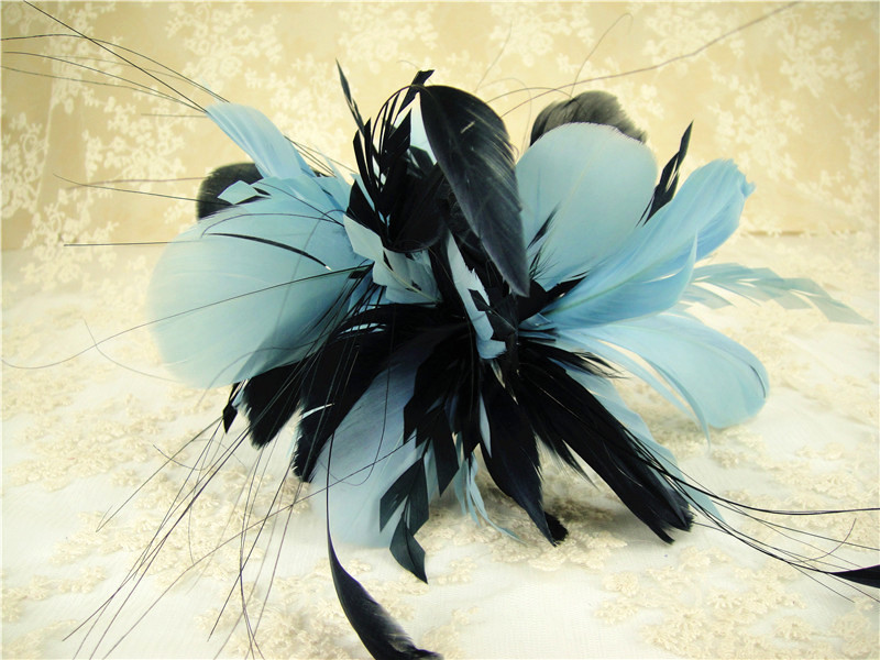 RM720 Feather Mount Goose Hackle Feather Millinery Fascinators Hat Handcraft Headress