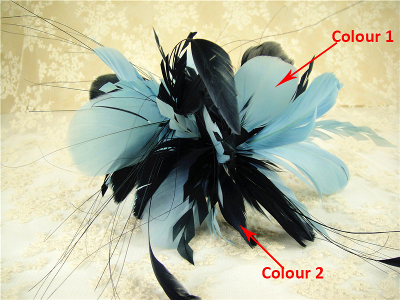 RM720 Feather Mount Goose Hackle Feather Millinery Fascinators Hat Handcraft Headress
