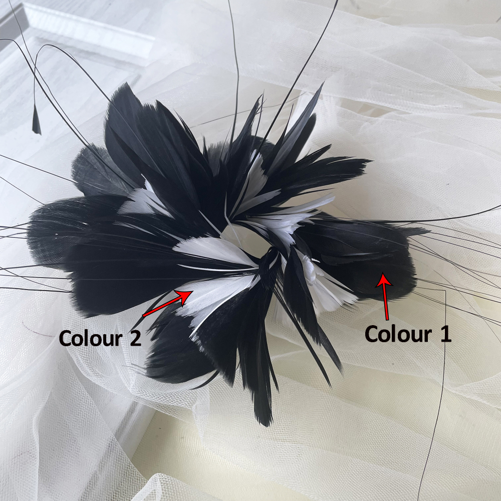 RM829 Feather Mount Goose Feather Millinery Fascinators Hat Handcraft Headress
