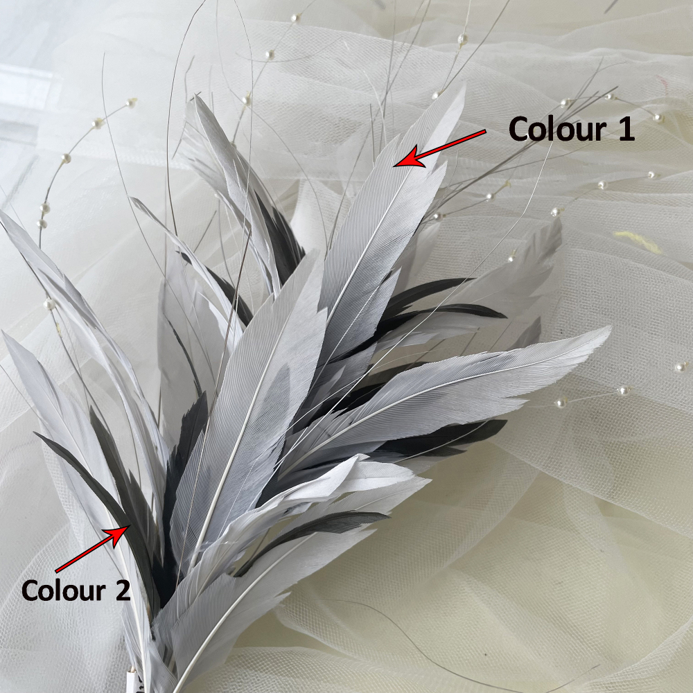 RM829 Feather Mount Goose Feather Millinery Fascinators Hat Handcraft Headress