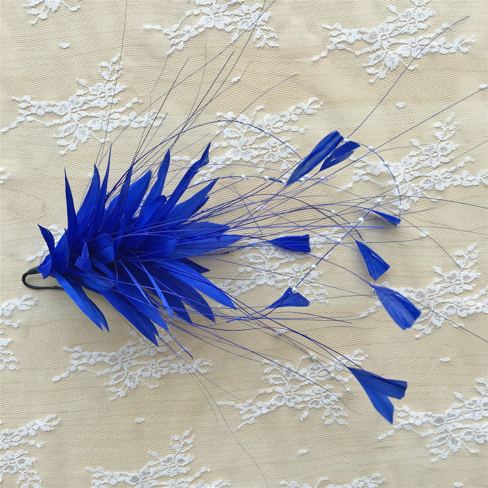 RM805 Feather Mount Goose Hackle Feather Millinery Fascinators Hat Handcraft Headress