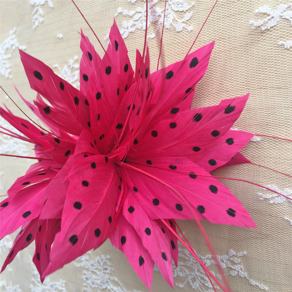 RM815 Feather Mount Goose Hackle Feather Millinery Fascinators Hat Handcraft Headress