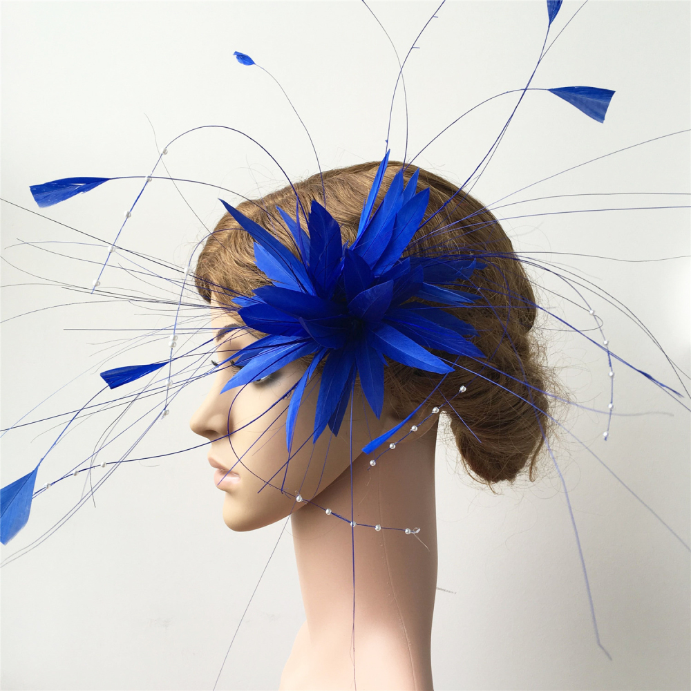 RM805 Feather Mount Goose Hackle Feather Millinery Fascinators Hat Handcraft Headress
