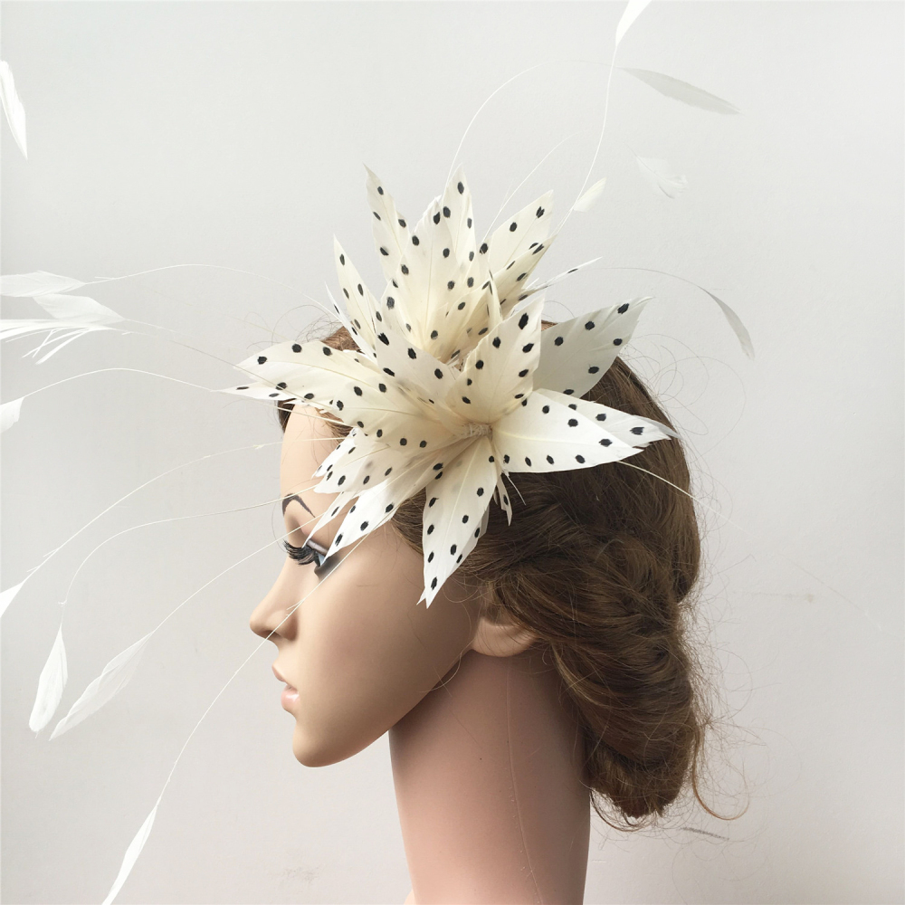 RM815 Feather Mount Goose Hackle Feather Millinery Fascinators Hat Handcraft Headress