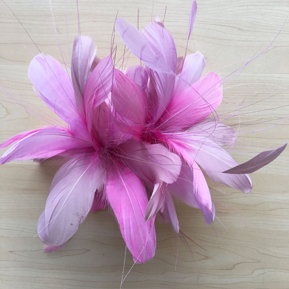 RM829 Feather Mount Goose Feather Millinery Fascinators Hat Handcraft Headress