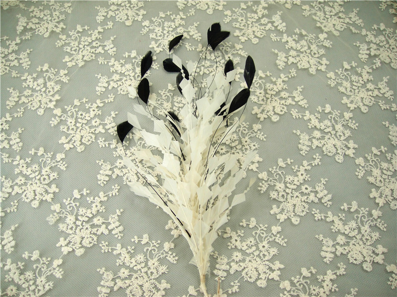 RM815 Feather Mount Goose Hackle Feather Millinery Fascinators Hat Handcraft Headress