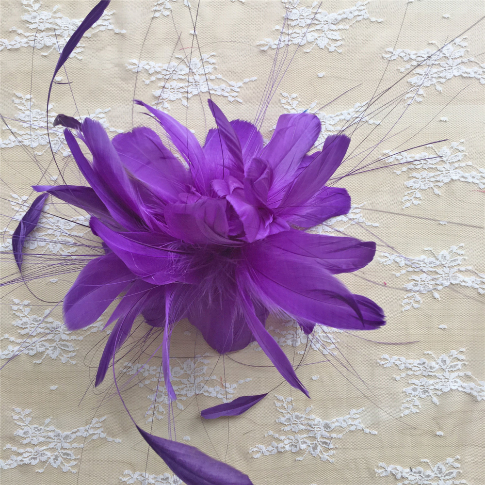 RM829 Feather Mount Goose Feather Millinery Fascinators Hat Handcraft Headress