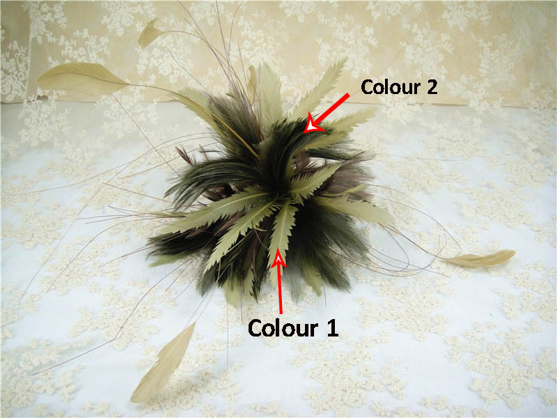 RM808 Feather Mount Goose Hackle Feather Millinery Fascinators Hat Handcraft Headress