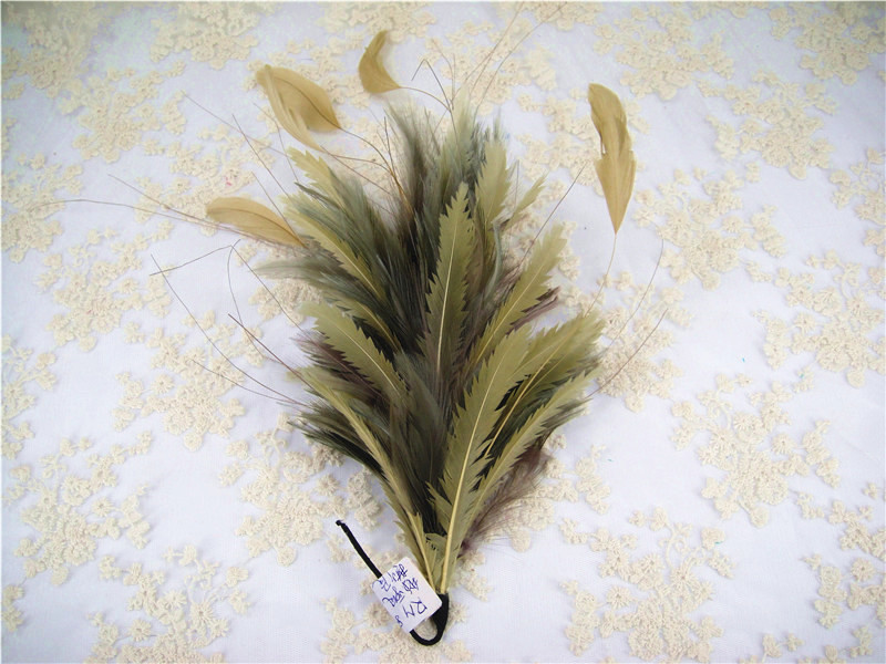 RM810 Feather Mount Goose Hackle Feather Millinery Fascinators Hat Handcraft Headress