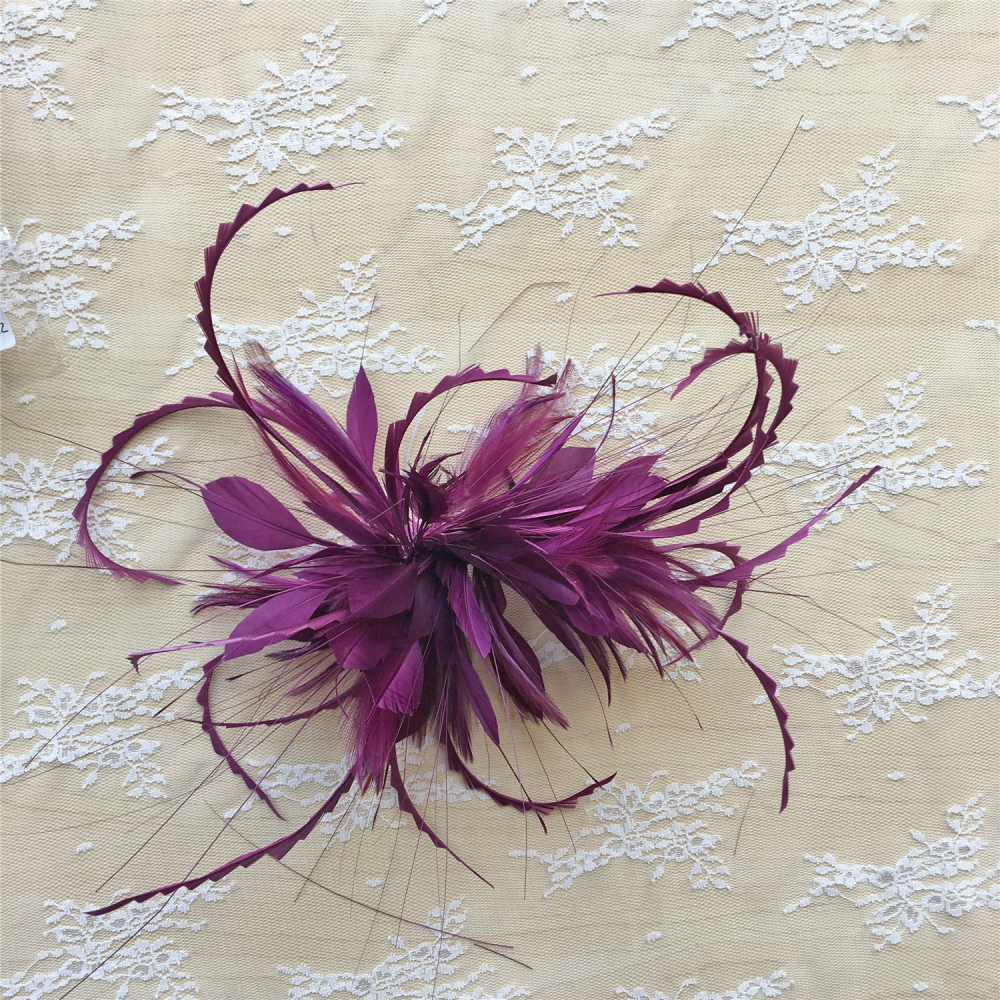 RM1208 Feather Mount Goose Feather Millinery Fascinators Hat Handcraft Headress