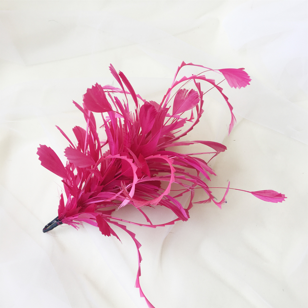 RM1204 Feather Mount Goose Feather Millinery Fascinators Hat Handcraft Headress