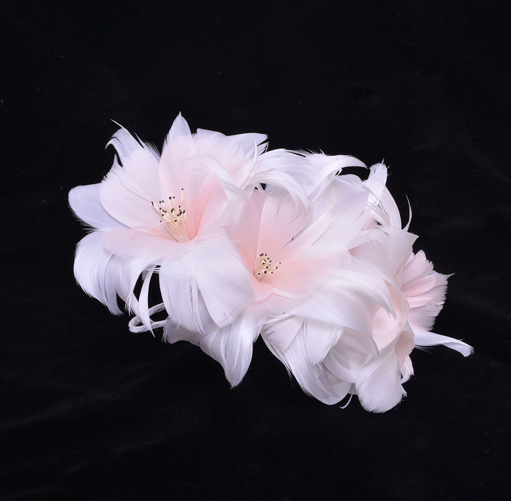 RM1702 Feather Mount Goose Feather Millinery Fascinators Hat Handcraft Headress