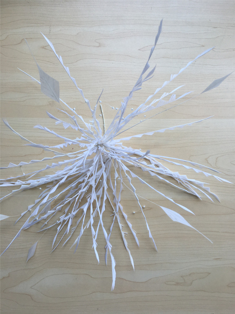 RM1100 Feather Mount Goose Feather Millinery Fascinators Hat Handcraft Headress